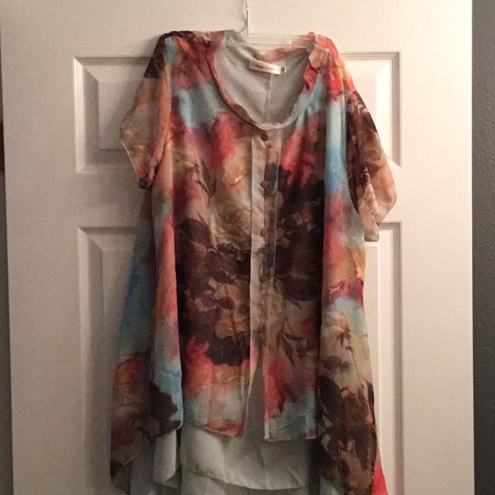 Gorg Water Color Blouse...💁💁